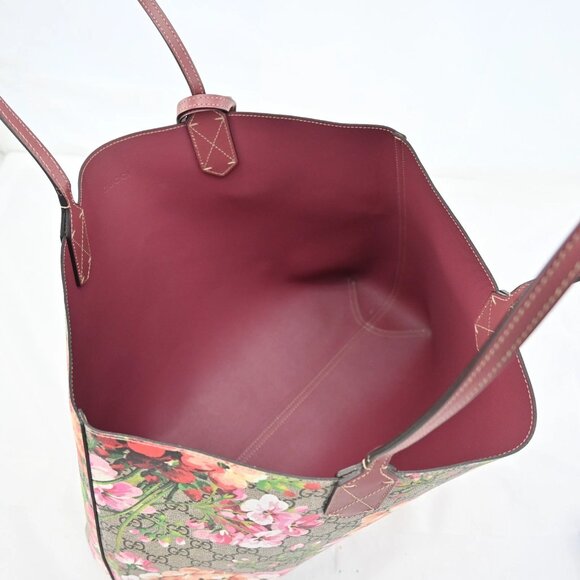 GUCCI Blooms Printed GG Reversible Tote Bag bsj870-102325 - Picture 11 of 16